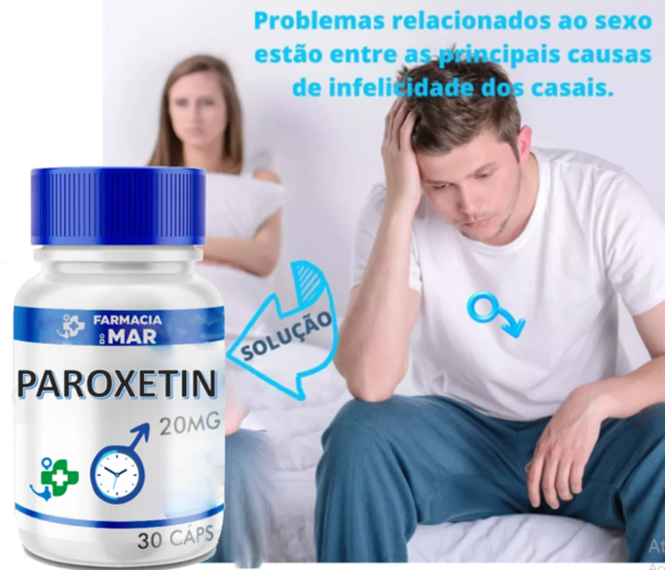 Paroxetina 20 mg - Ejaculação Precoce (EP) ou Prematura  60 CÁPS. - Image 3