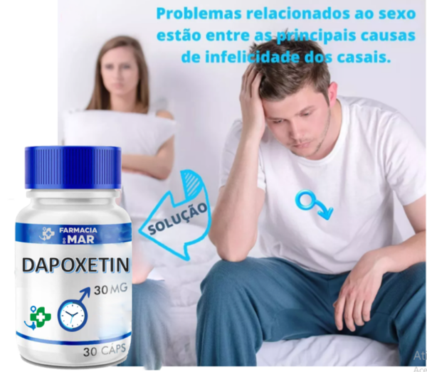 Dapoxetina 30 mg - Ejaculação Precoce (EP) ou Prematura  60 CÁPS. - Image 3