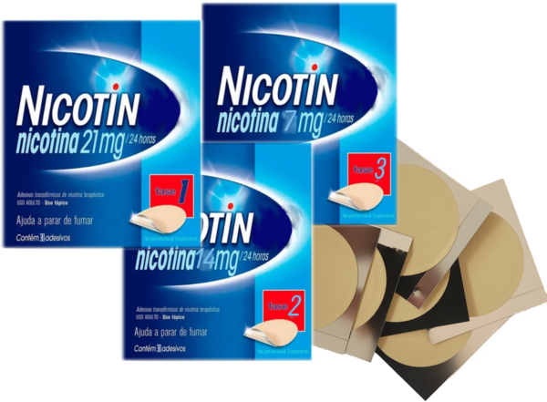 NICOTIN 7, 14 e 21mg KIT Completo - Adesivo De Cessação Da Nicotina 90 adesivos parar de fumar - Image 3