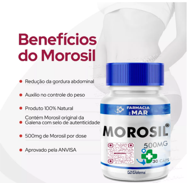 Morosil® 500mg 60 Cápsulas Com Selo De Autenticidade Emagrecedor - Image 4