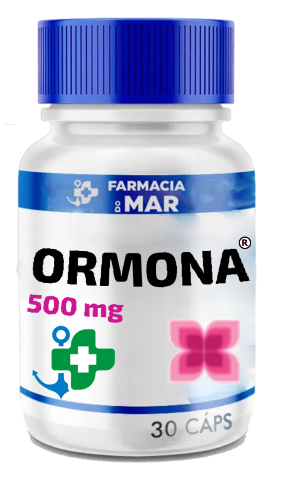 Ormona 500mg 60 cápsulas Menopausa Reposição hormonal