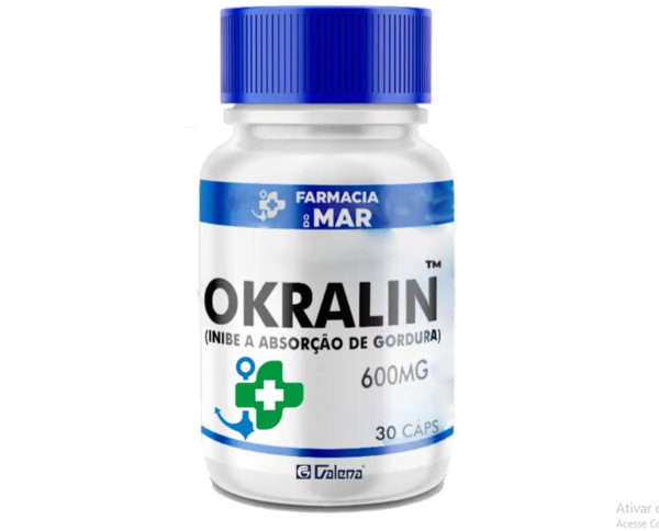 Okralin 600 mg Bloqueador De Gordura 60 cáps Emagrecedor Original Galena - Image 2